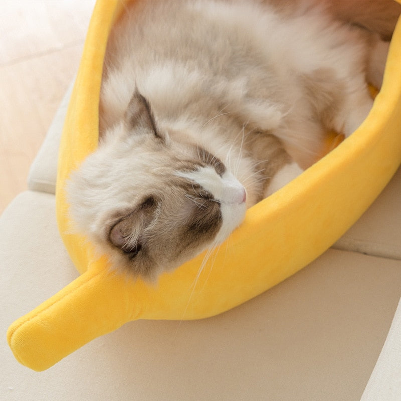 Cama Confortável para Gato - Estilo Banana