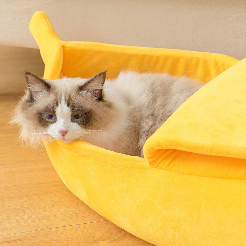 Cama Confortável para Gato - Estilo Banana