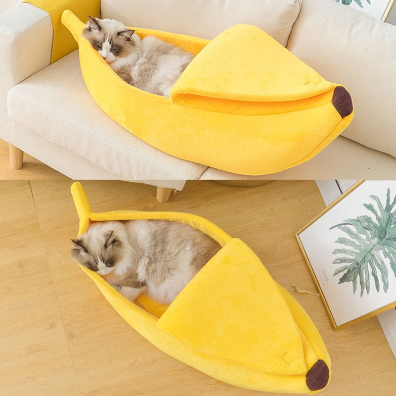 Cama Confortável para Gato - Estilo Banana